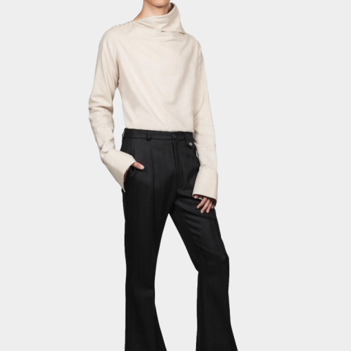 에고닉 새미 팬츠 - 블랙 테일러링 울 AW25 PT 003 A